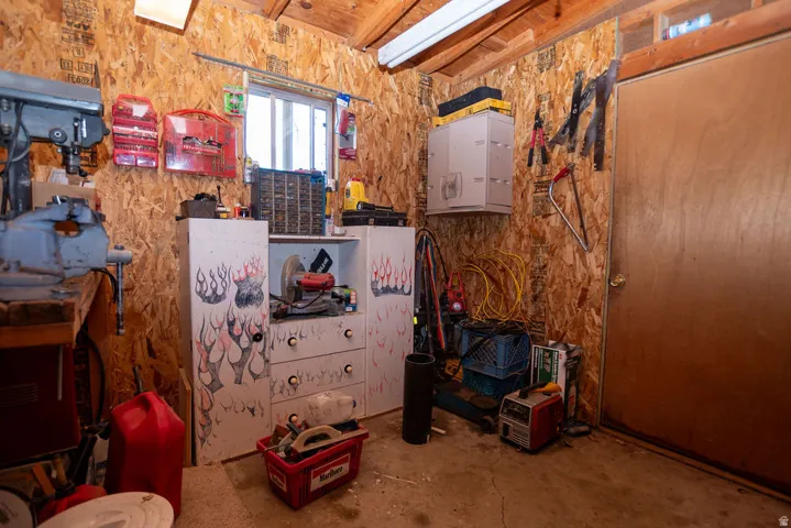 Misc room with concrete floors