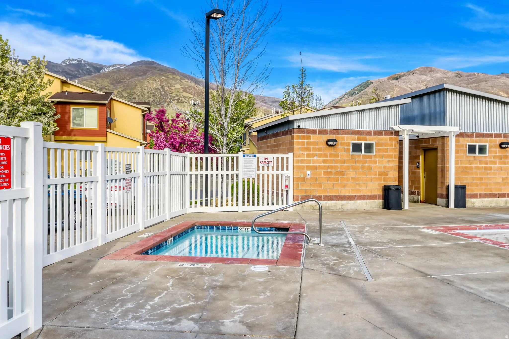 View of hot tub (there is a second pool as well on other side of community)