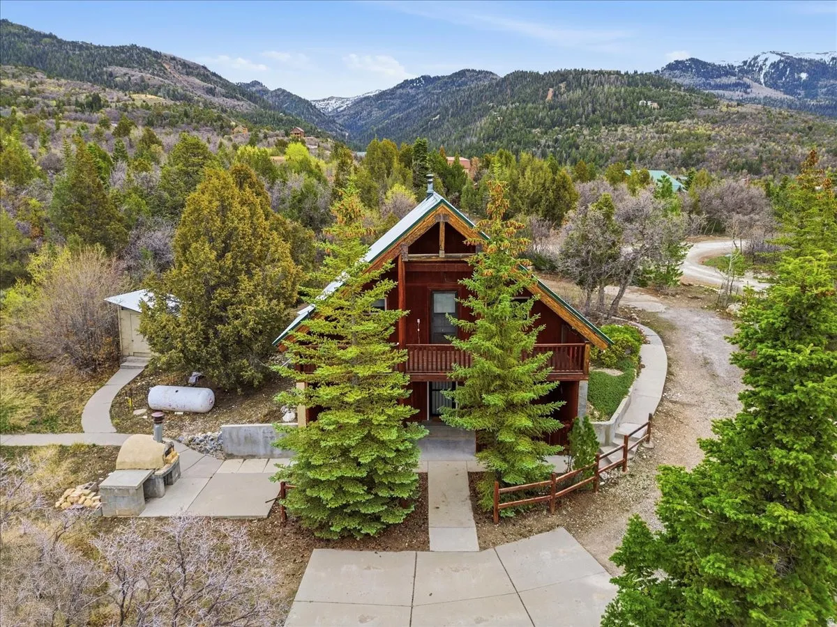 Aerial view of mountains
