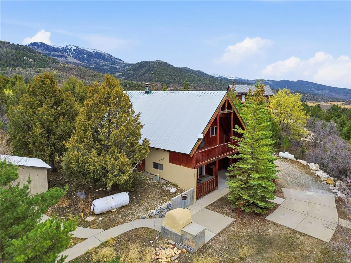 Bird's eye view of mountains