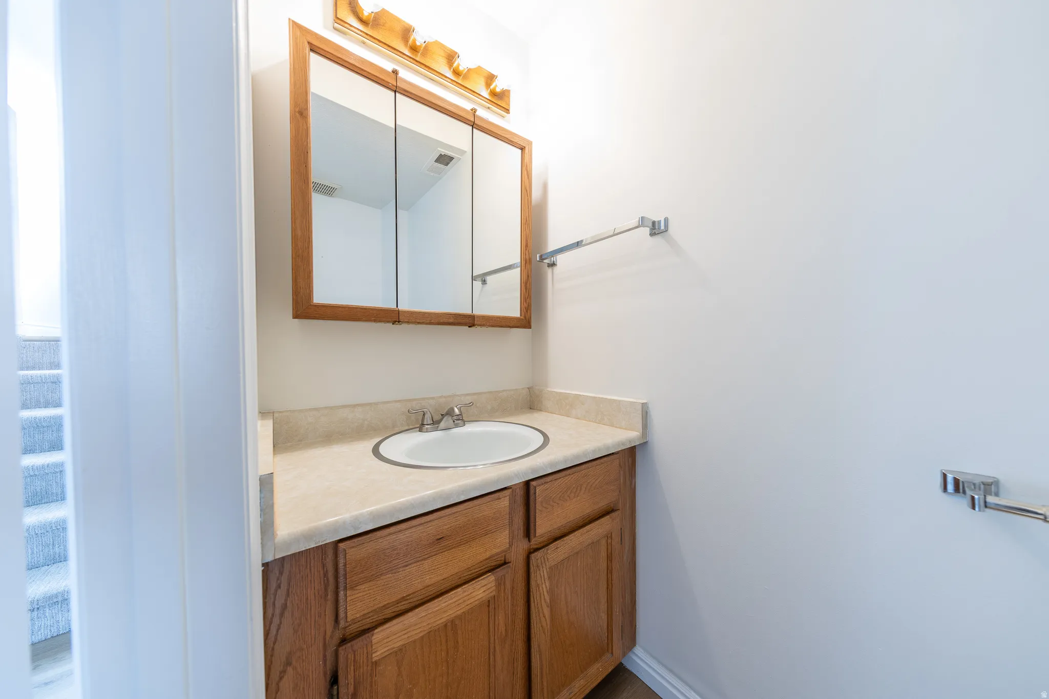 Bathroom featuring vanity