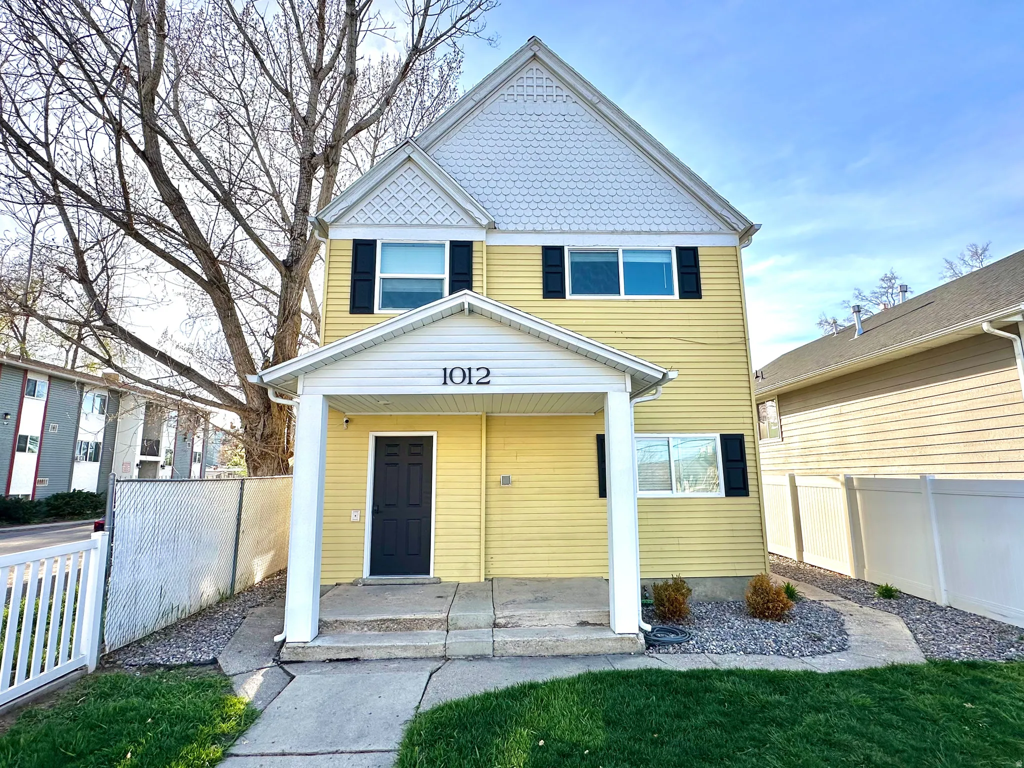 View of front of home with covered porch