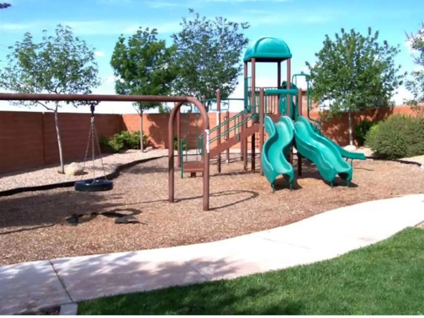 View of community jungle gym