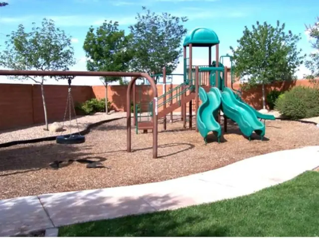 View of community jungle gym
