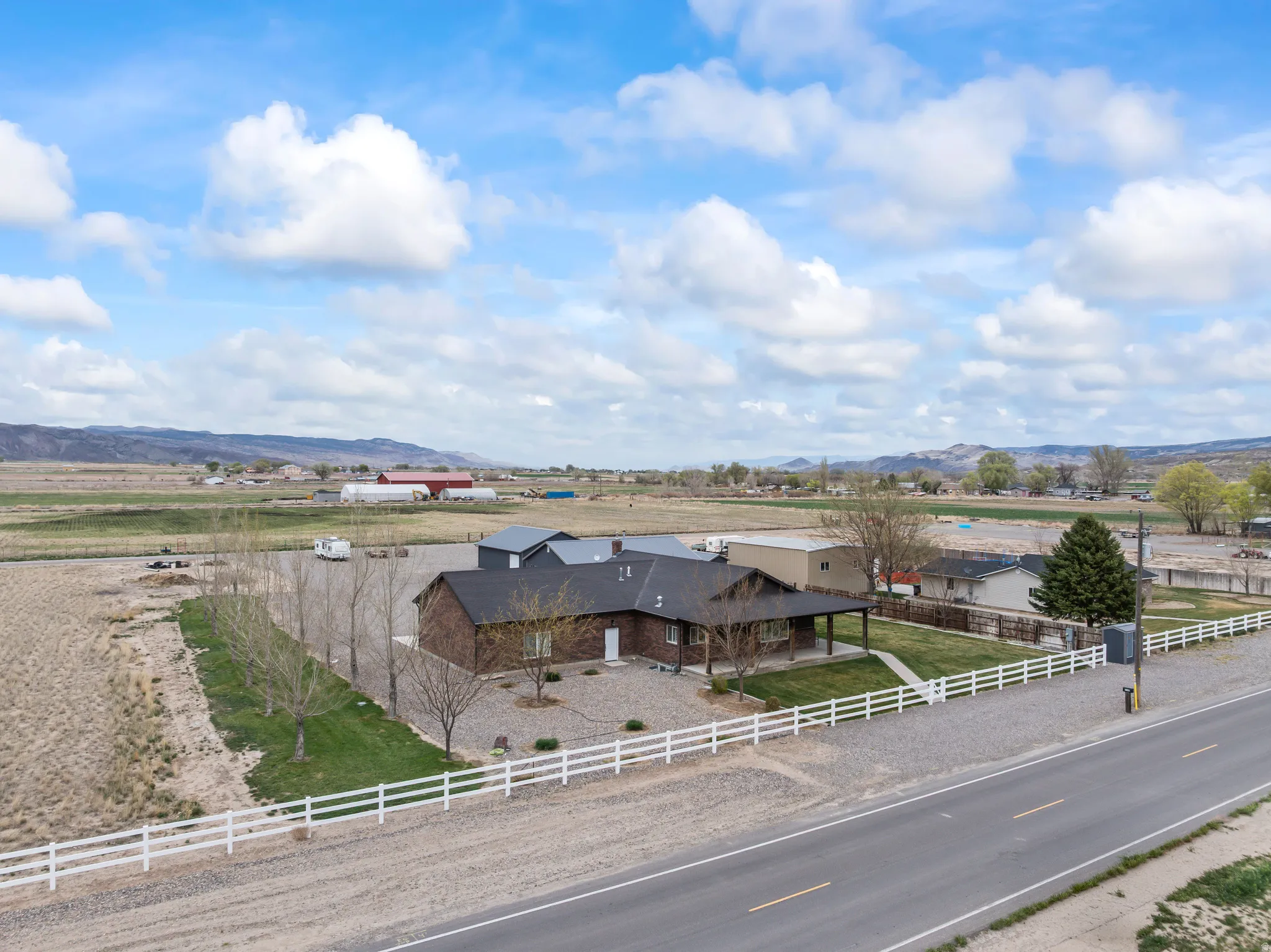 View of rural area featuring a mountainous background