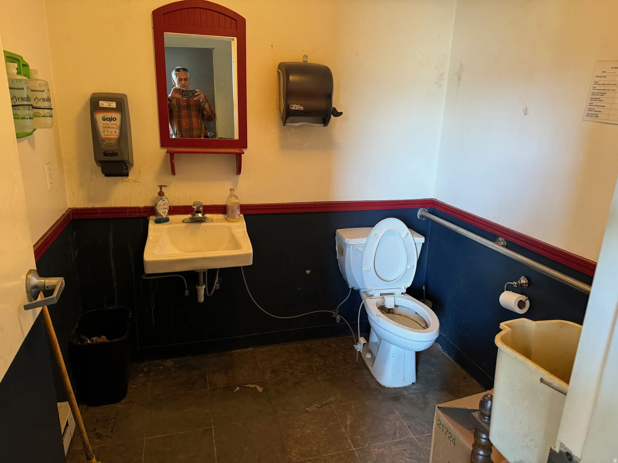 Bathroom with toilet and a sink