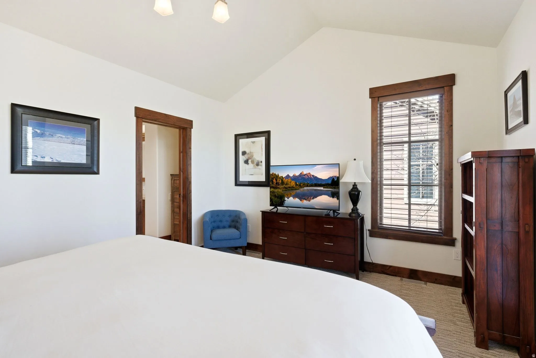 Bedroom with baseboards