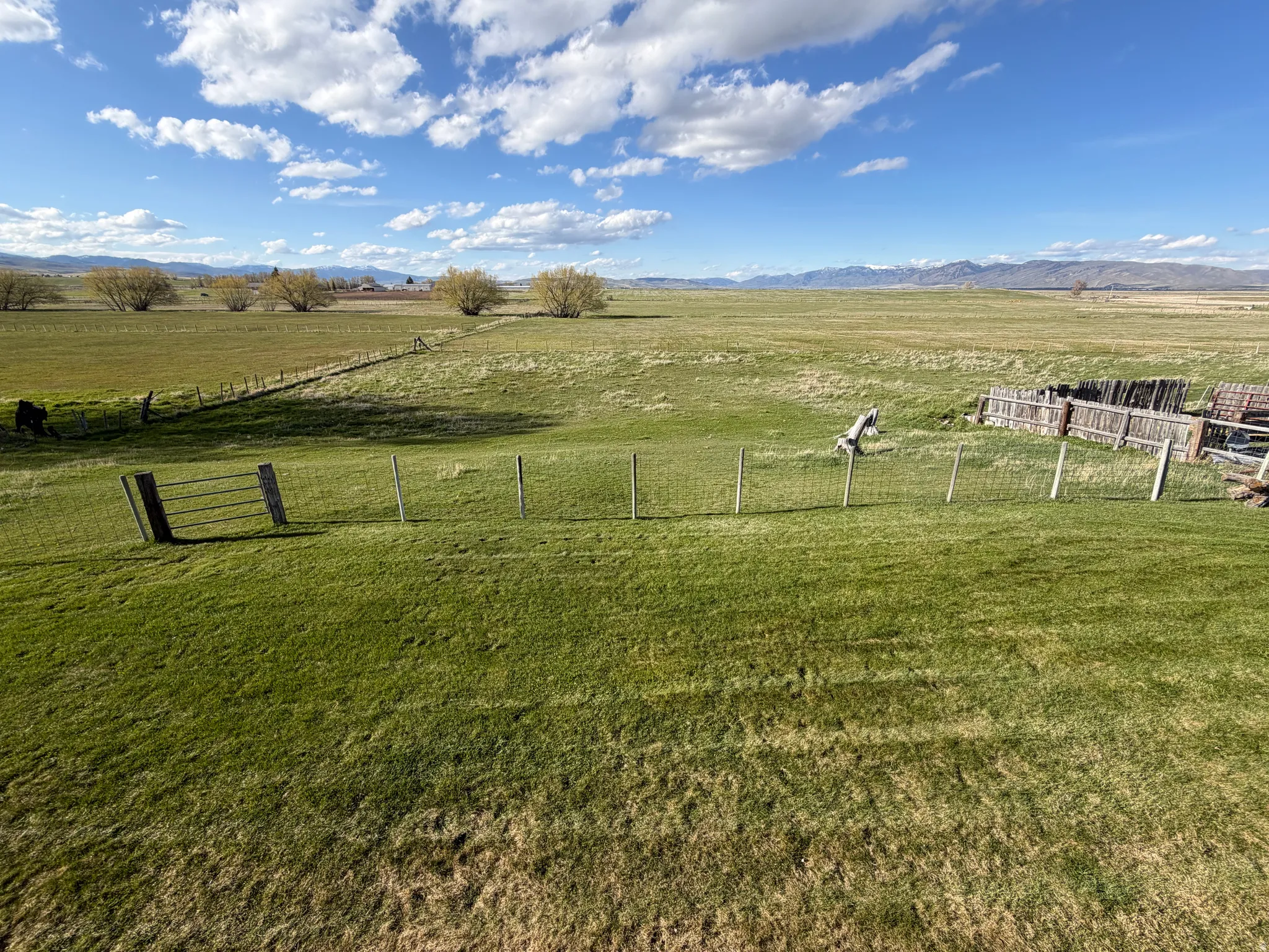 View of yard with a rural view and a mountain view