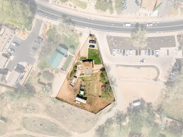 Aerial overview of property's location