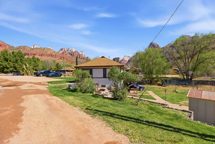 View of front of house with a mountain view