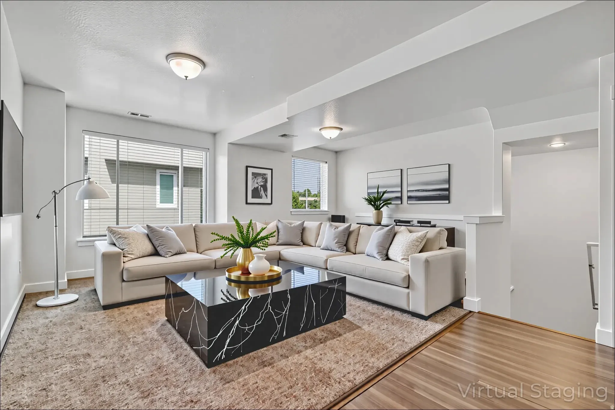 Virtually Staged photos of home at 1899 S 1030 W- Interior photos of similar until