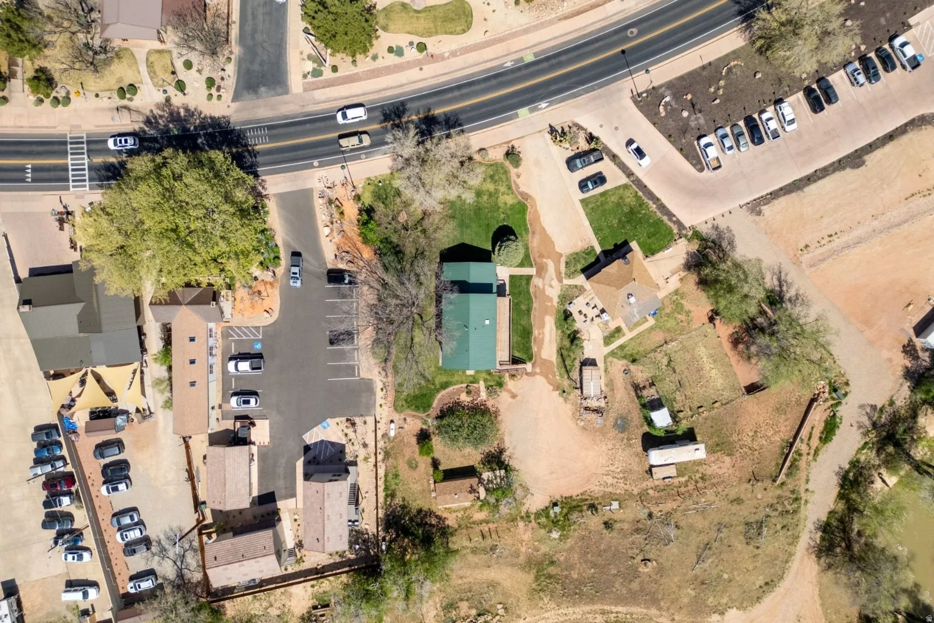 Aerial view of property's location