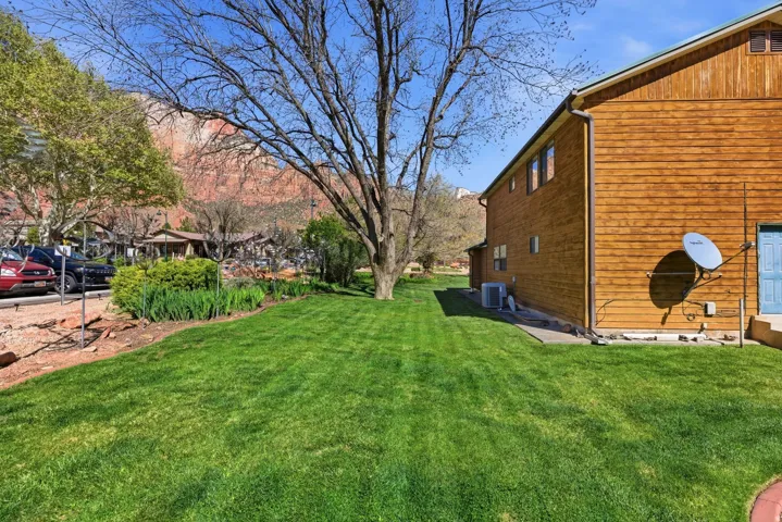 View of green lawn