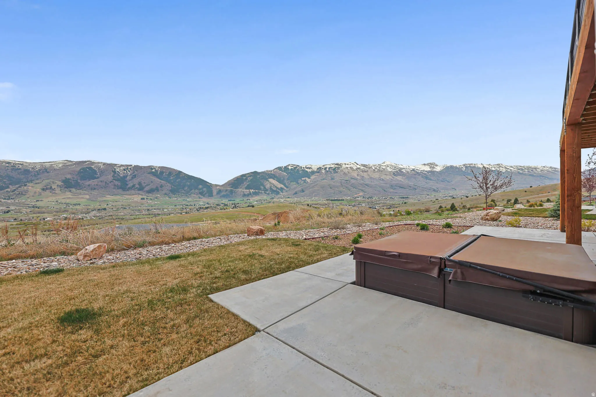 View of mountain background