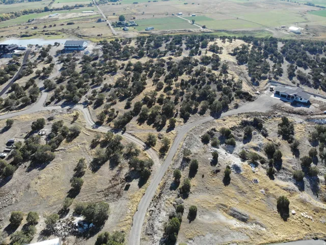 Aerial overview of property's location featuring rural landscape