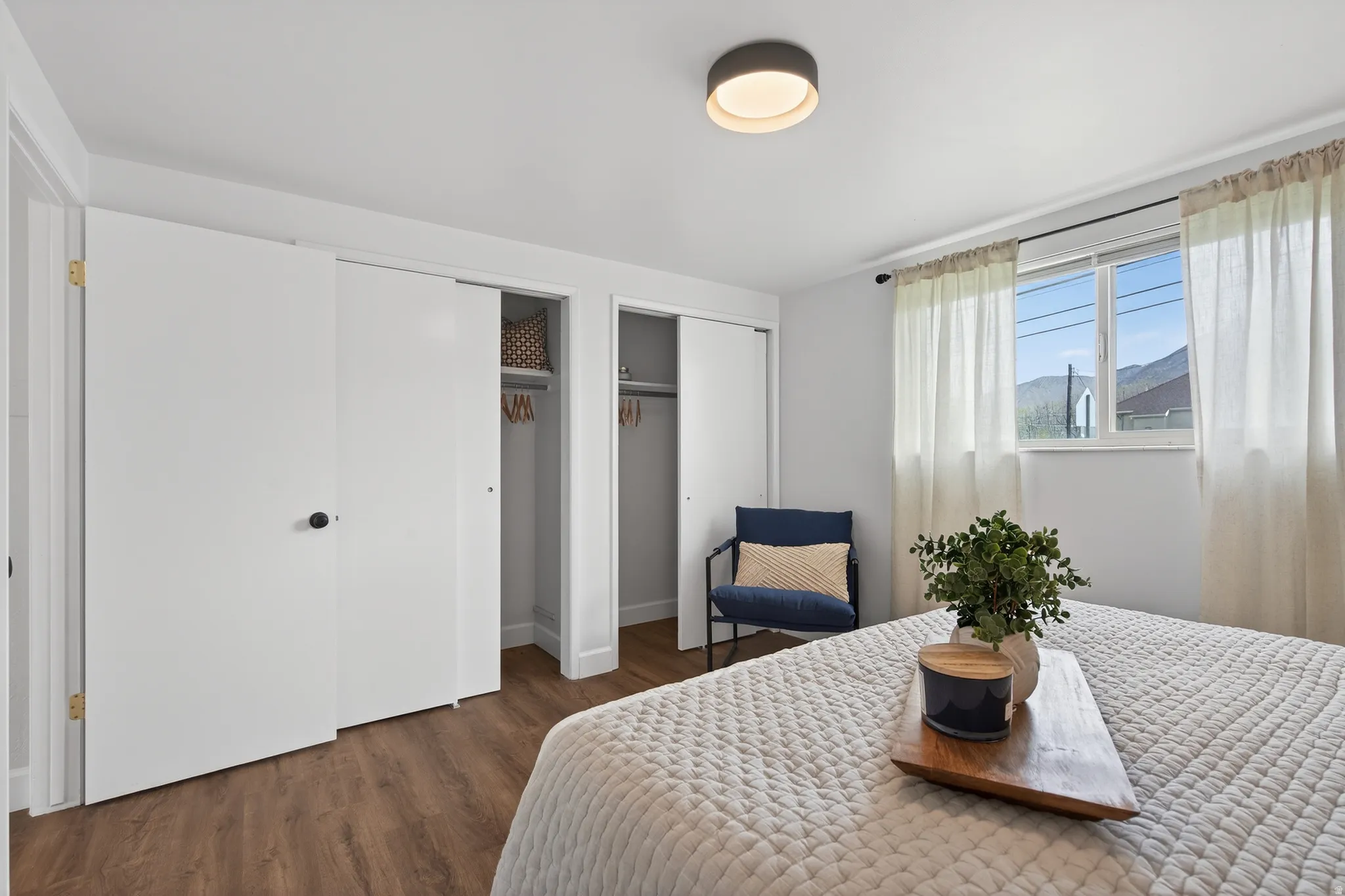 Primary Bedroom with two closets