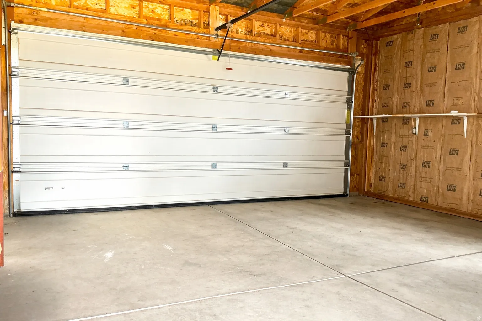 View of inside of garage