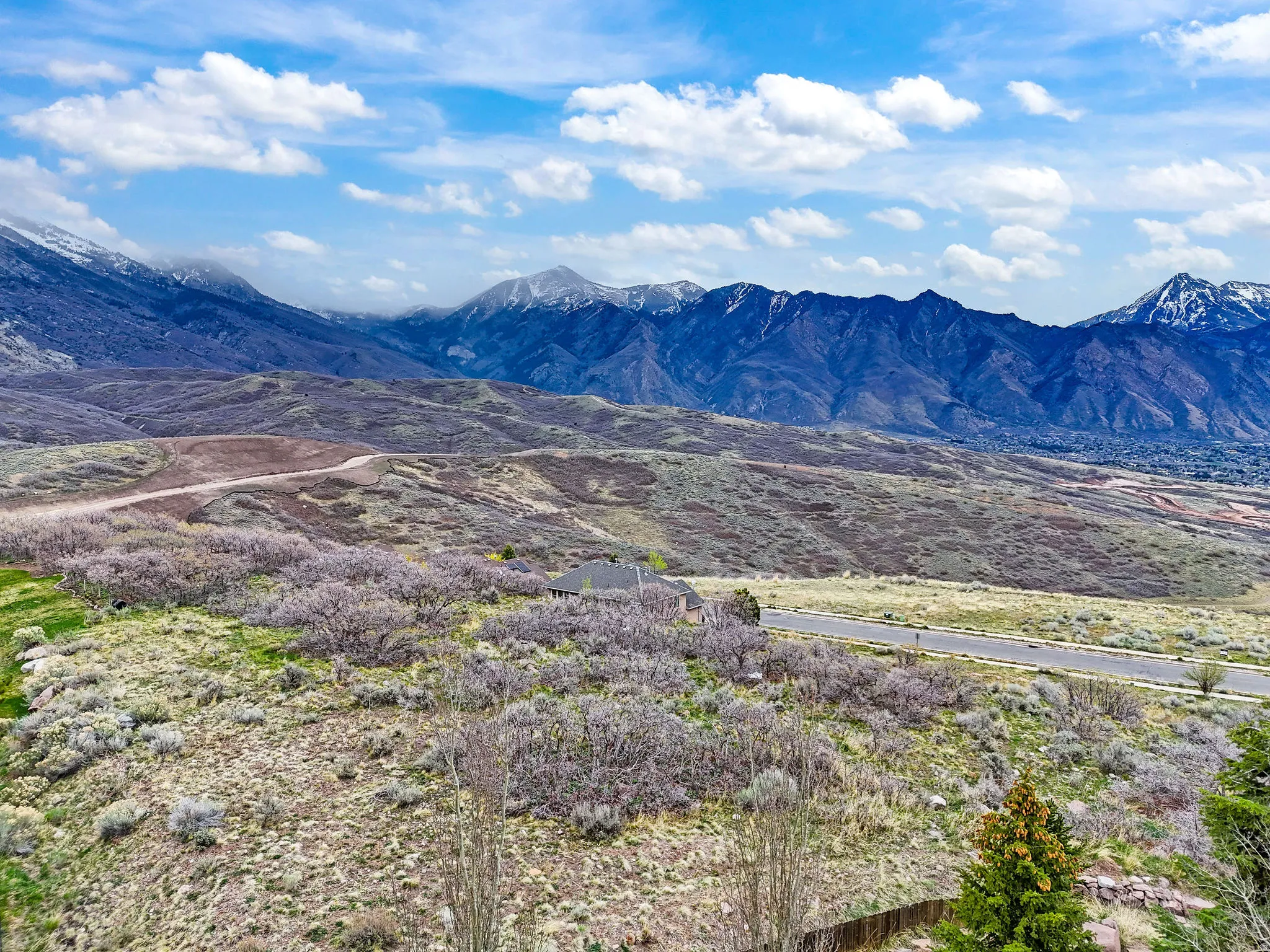 View of mountain background
