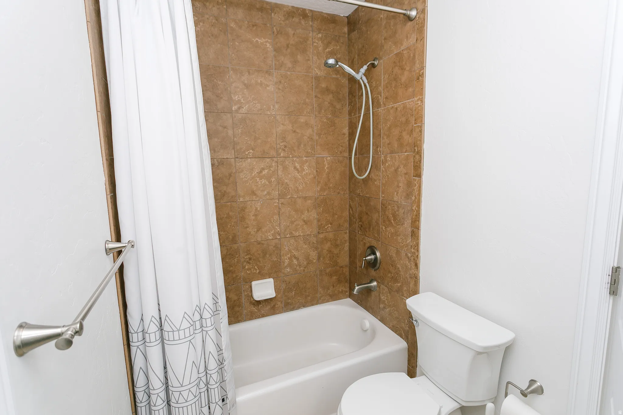 Here's the bathroom from the basement bedroom.