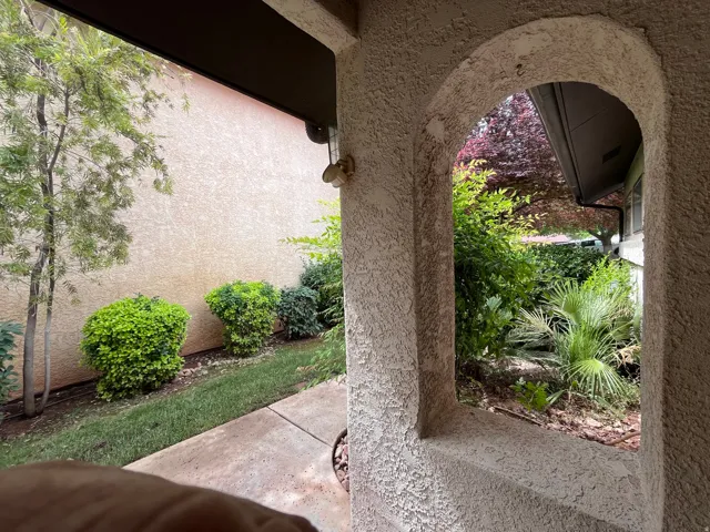 View of yard with a patio area