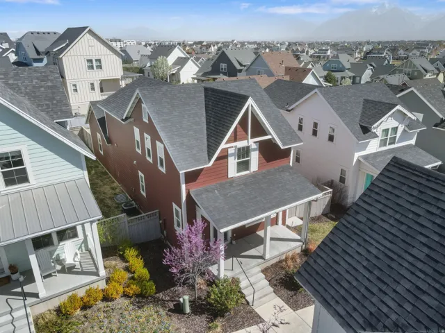 Aerial view of residential area