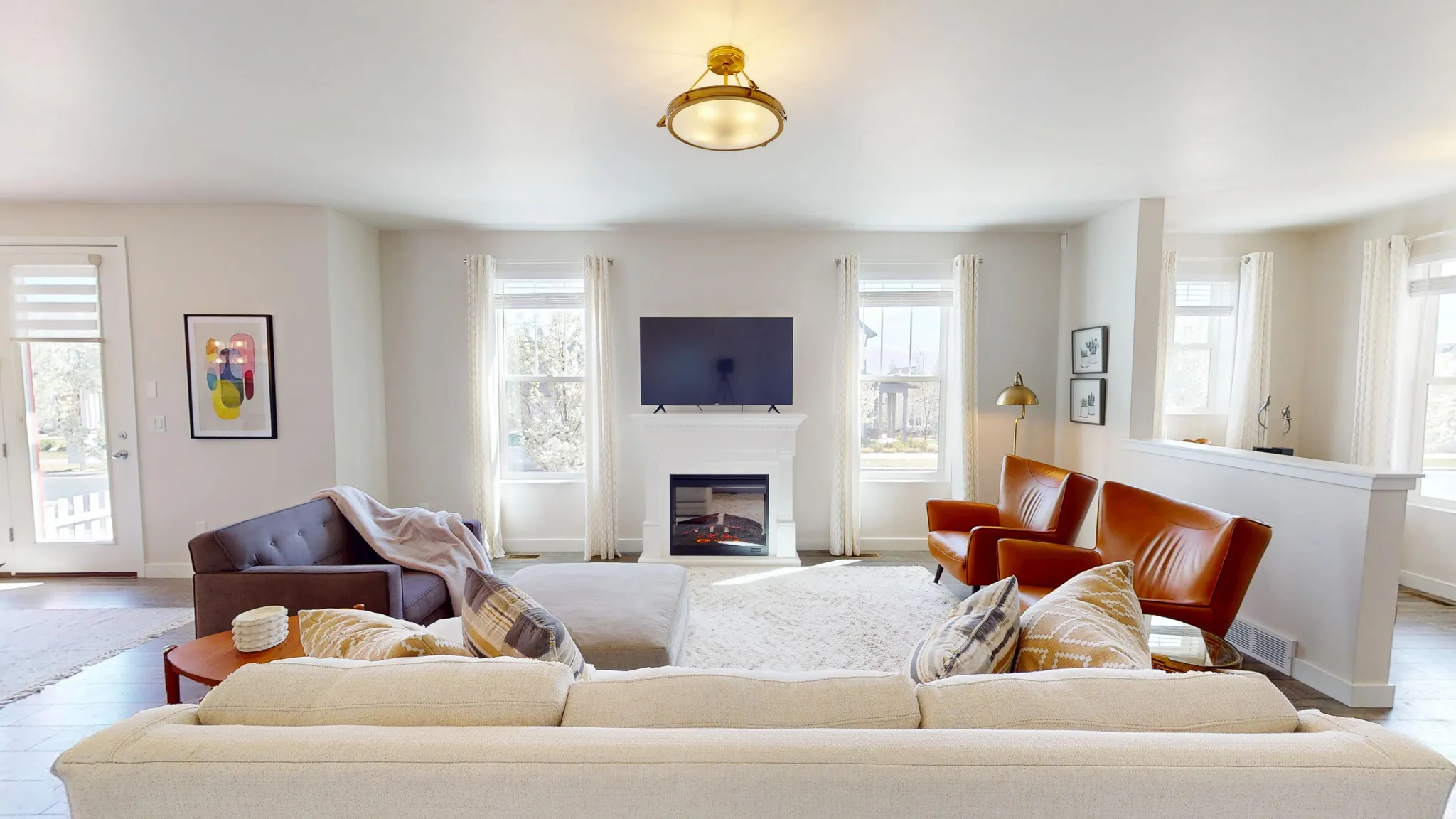 Includes the electric fireplace!