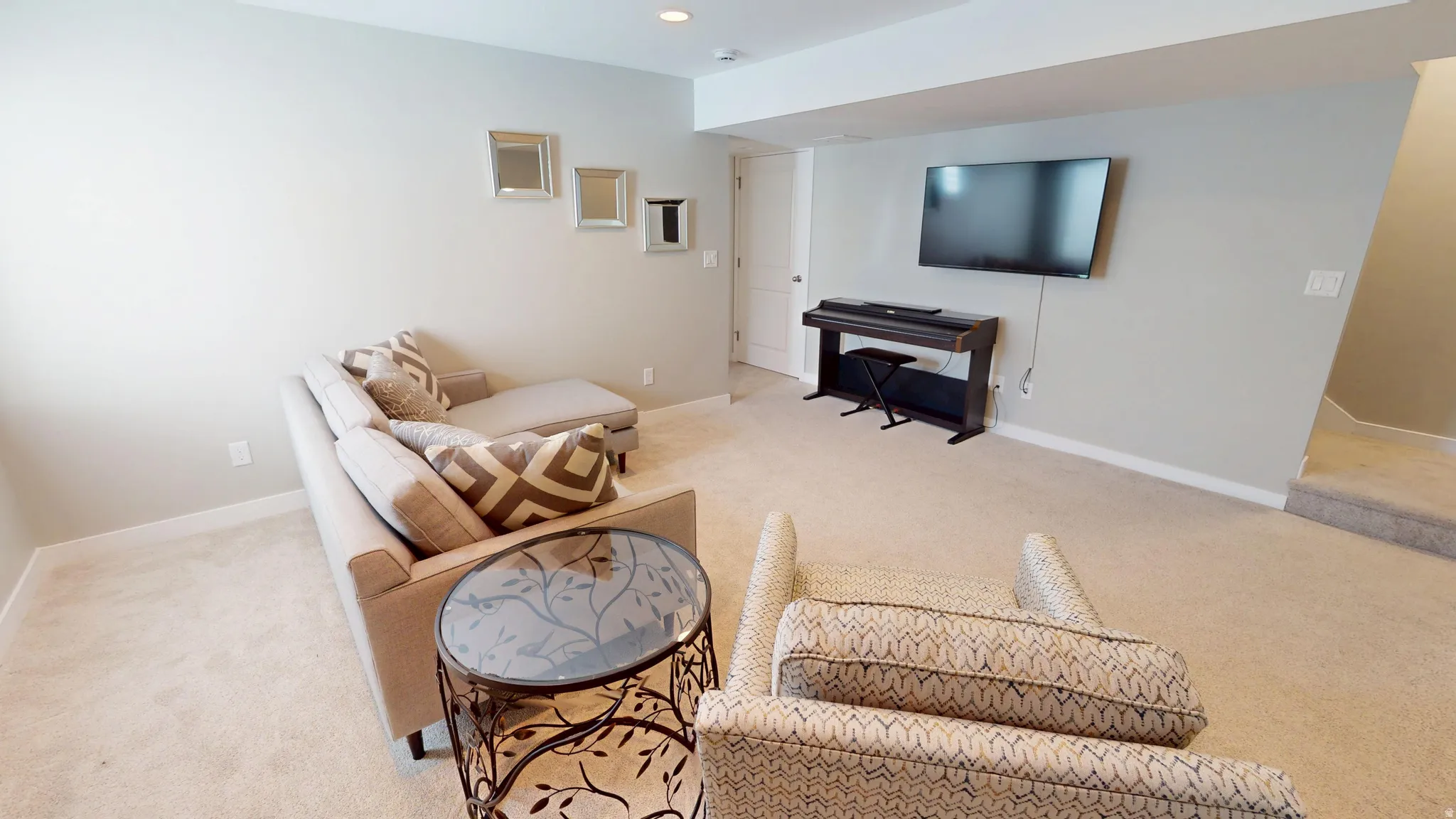 Lower floor living room