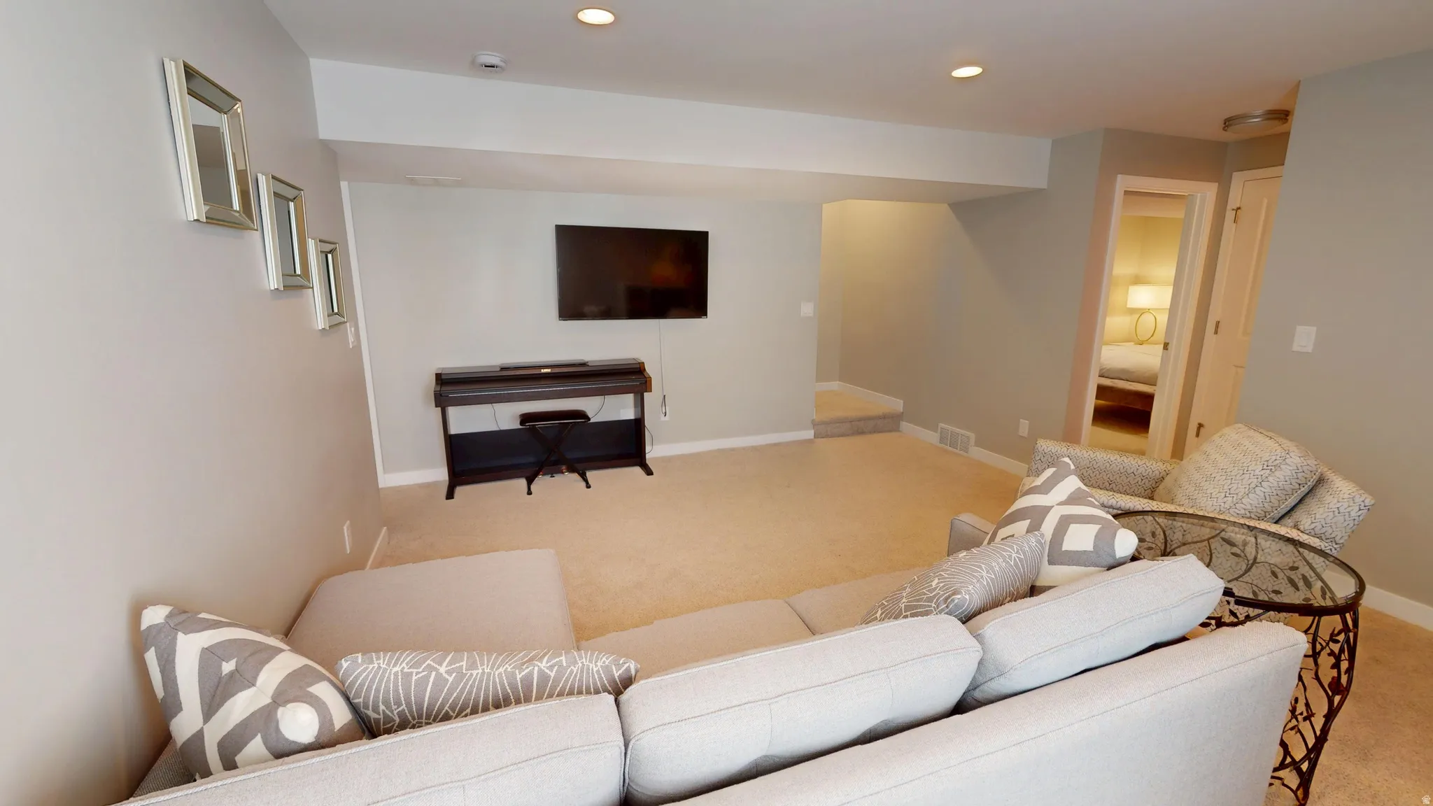 Lower floor living room