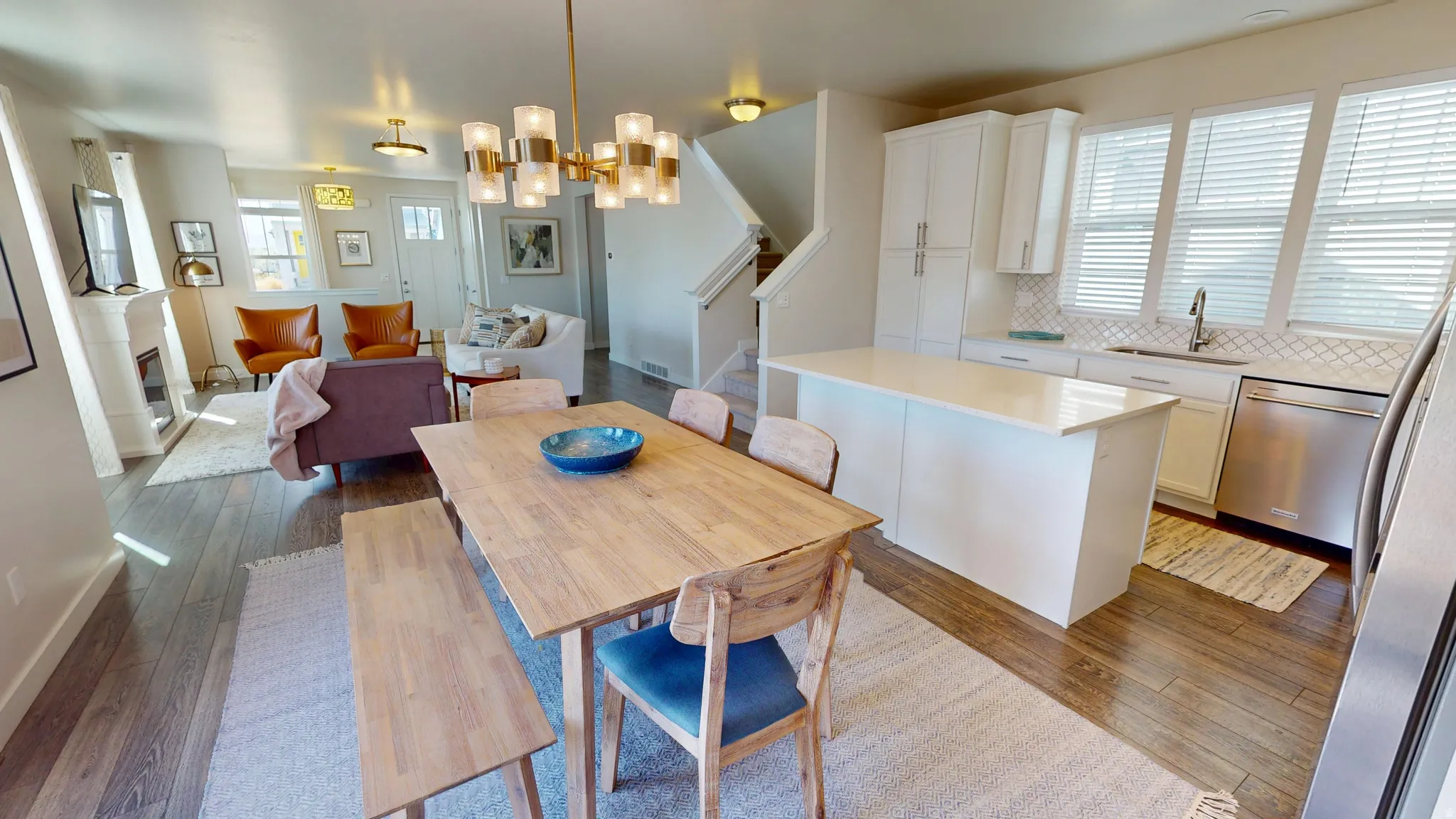 Kitchen and dining area