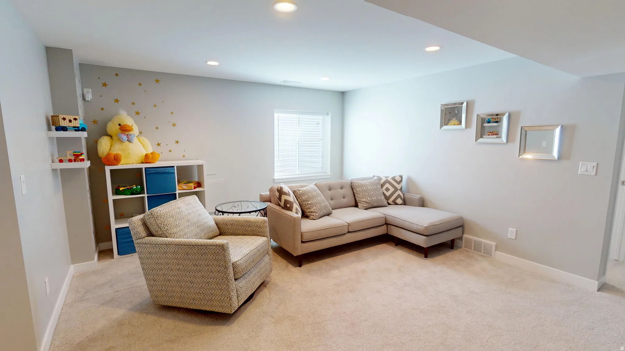 Lower floor living room