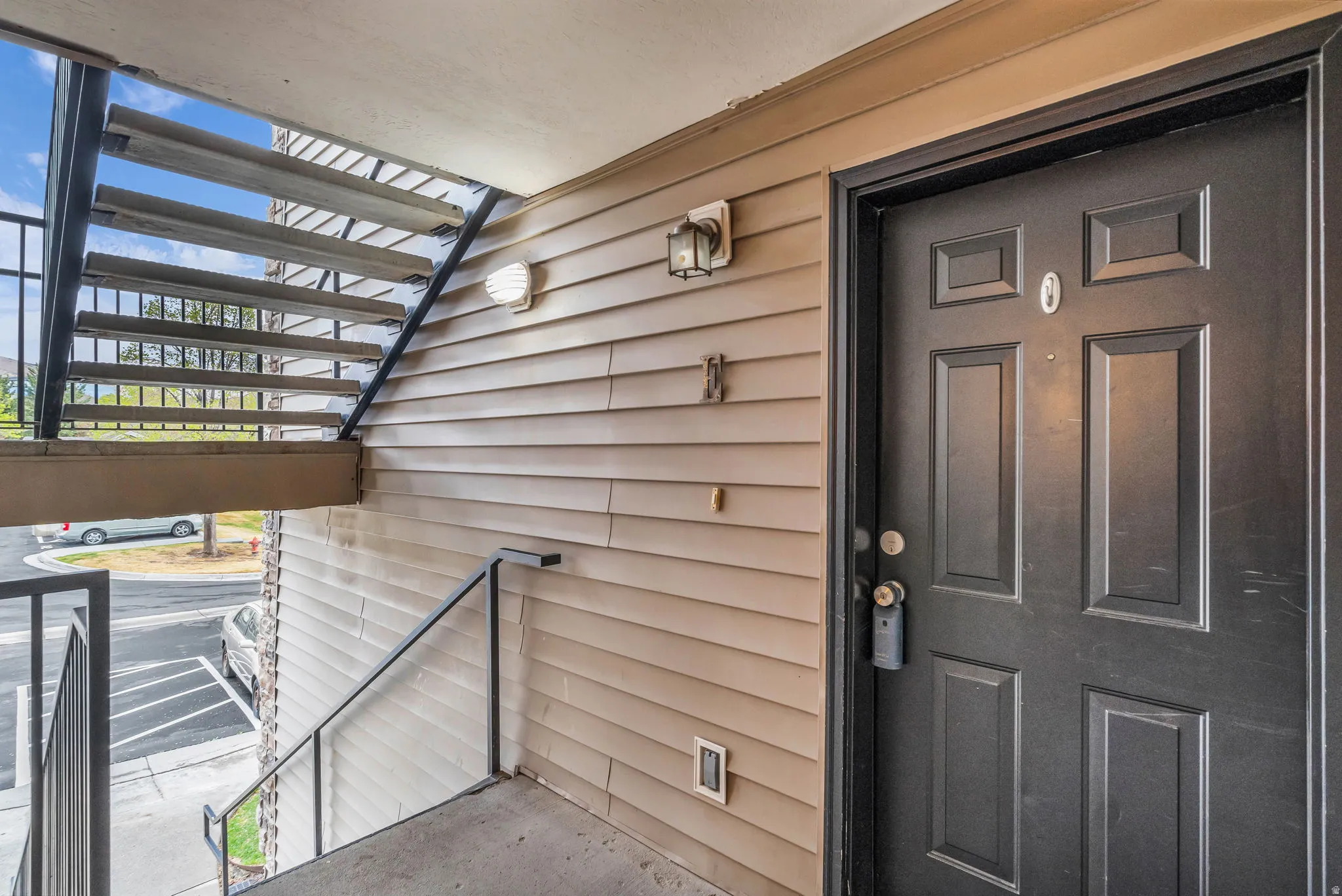 View of exterior entry
