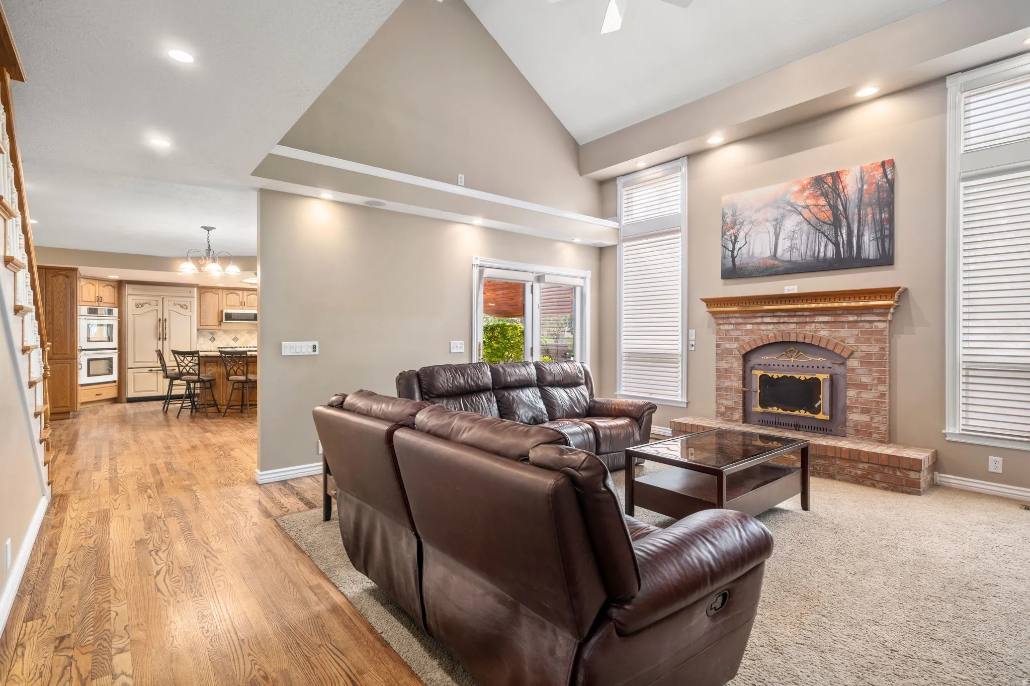 Cozy up to the fireplace