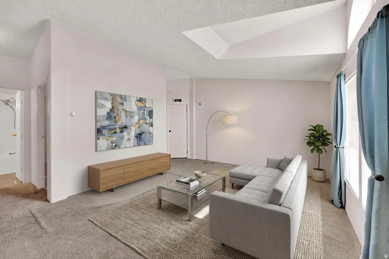 virtually staged family room