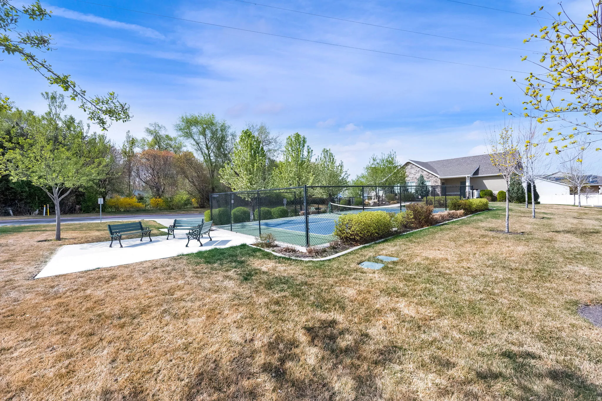 View of pool featuring patio surround