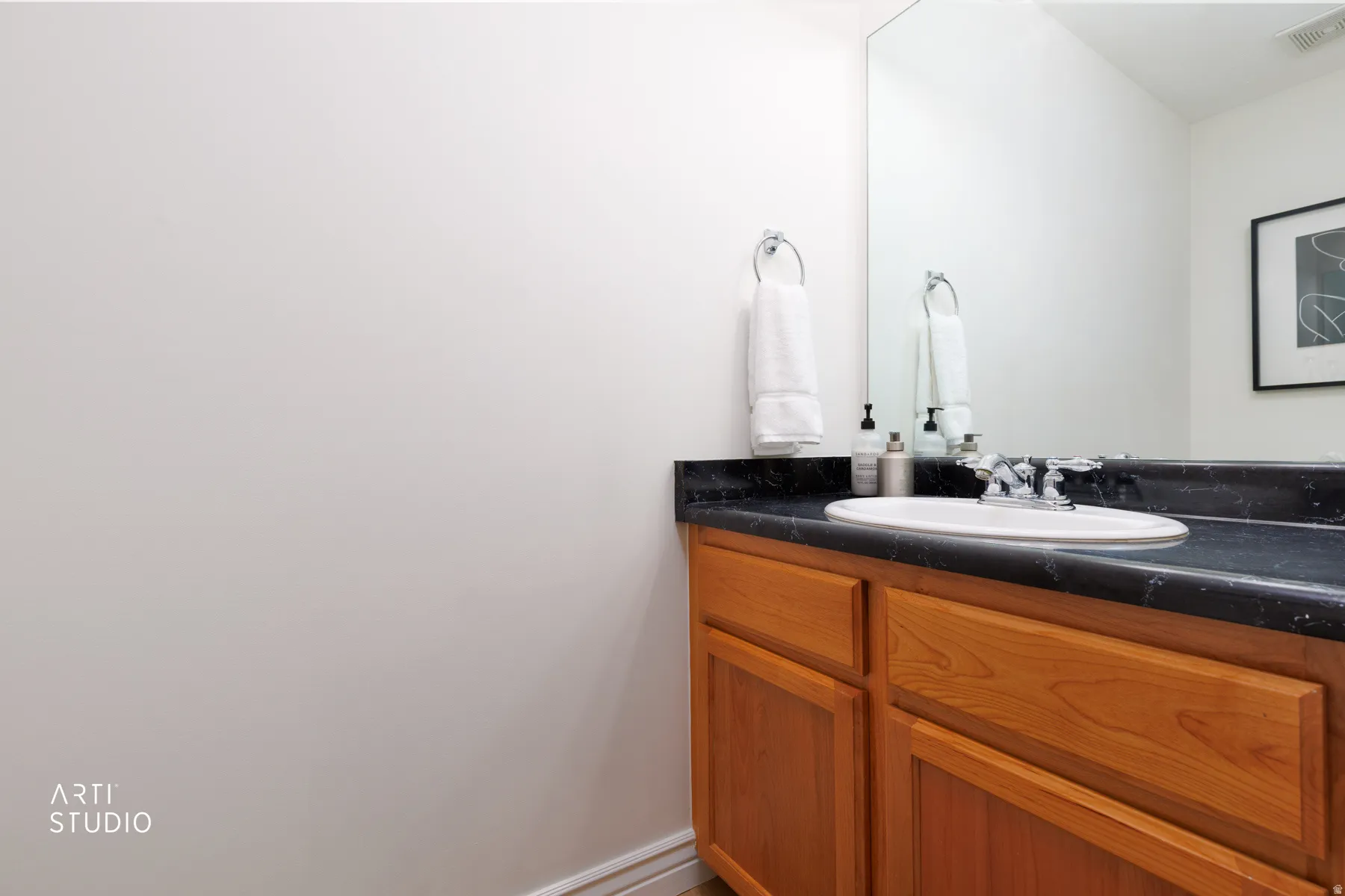 Bathroom featuring vanity