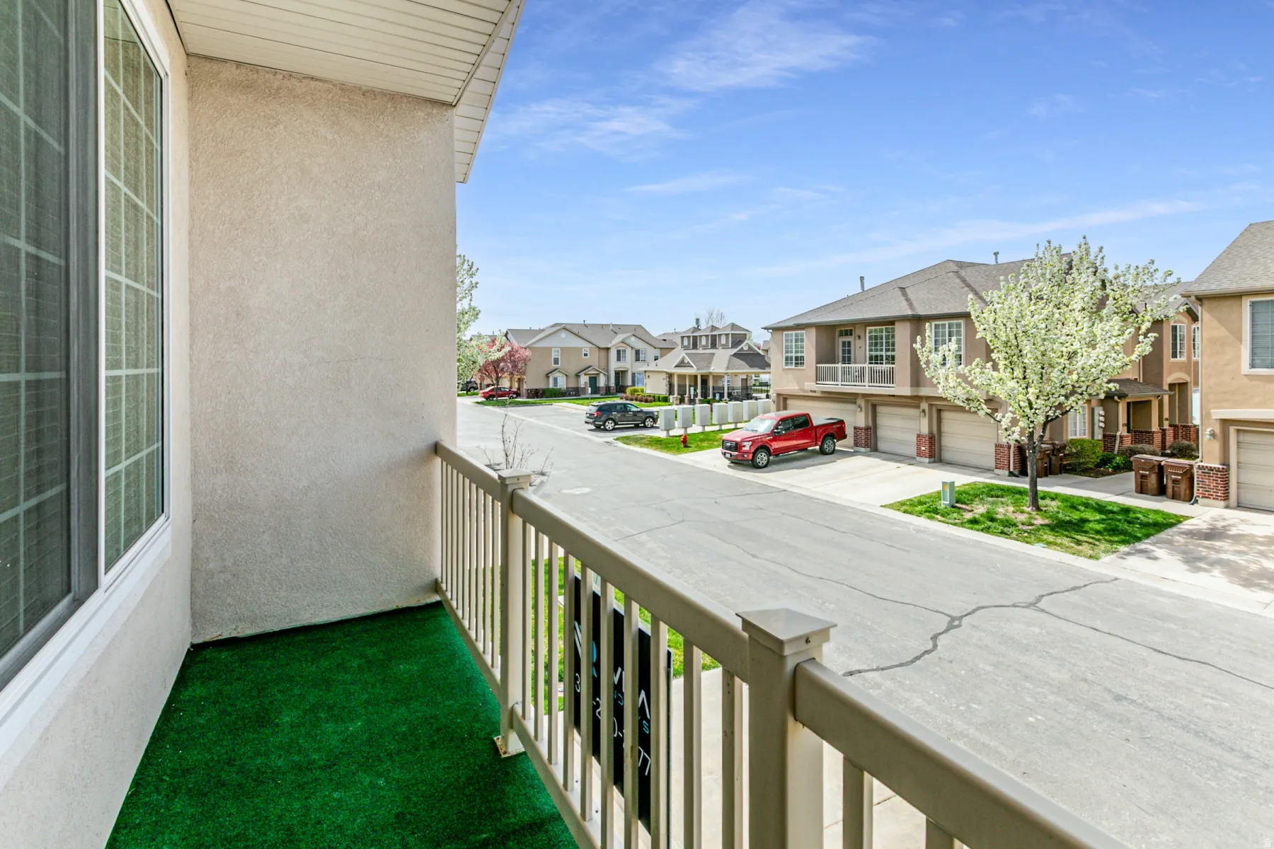 Balcony with a residential view