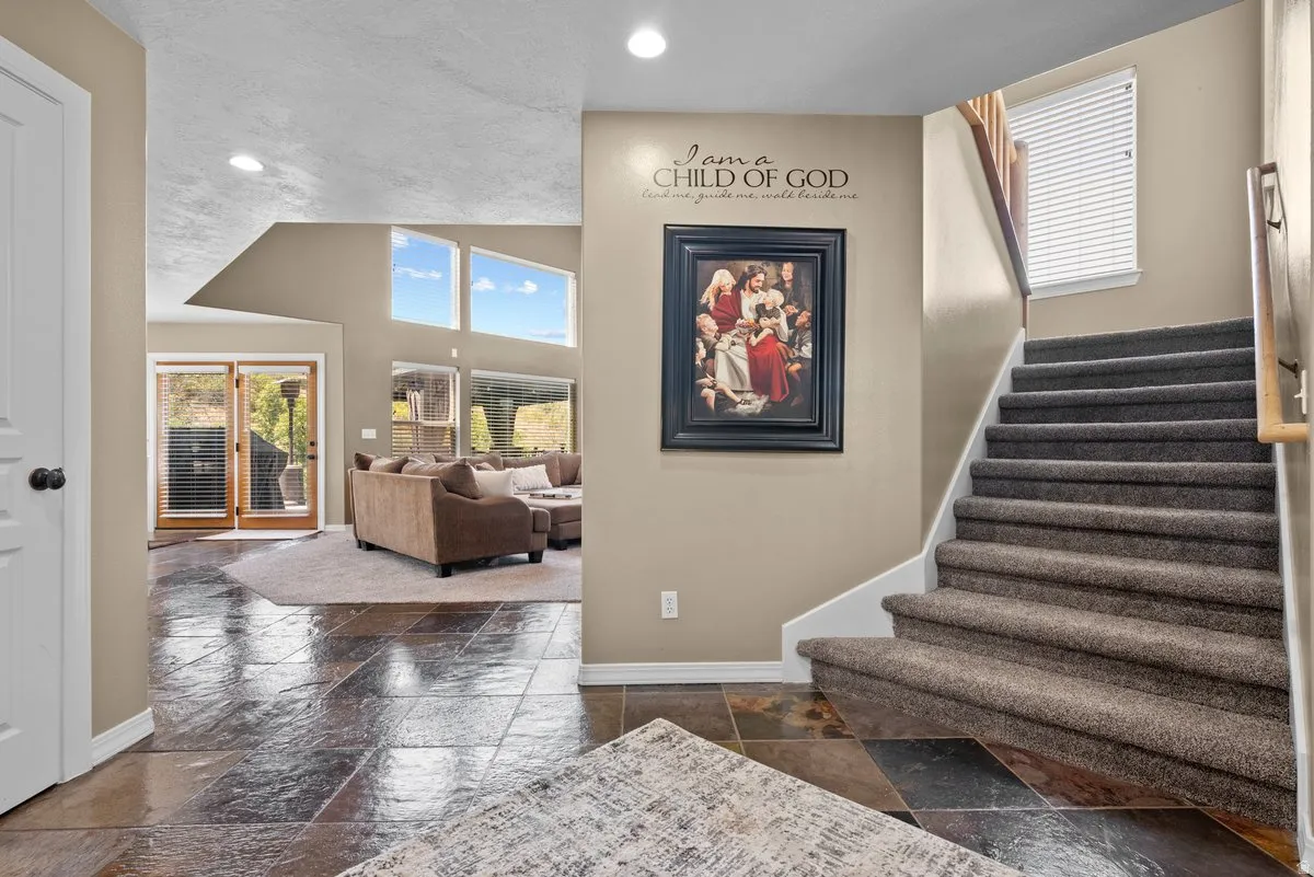 Entryway is spacious and welcoming