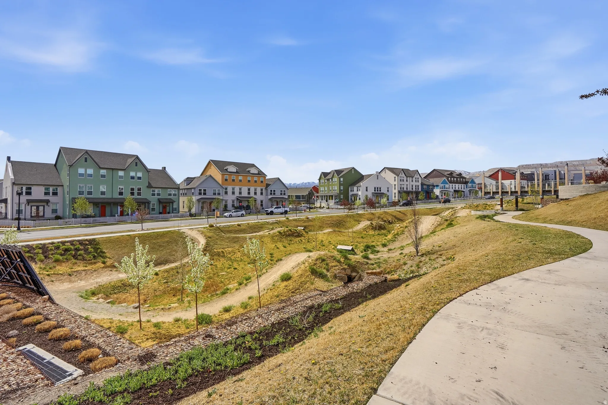 Bike trail across the street