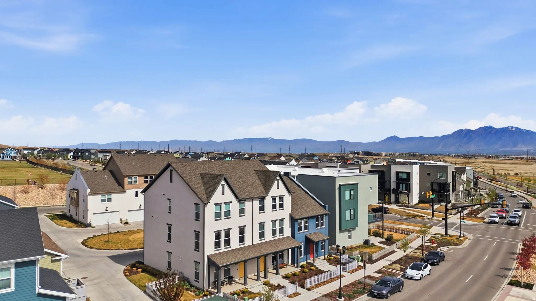View of mountain background