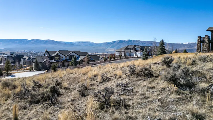 Mountain view with nearby suburban area