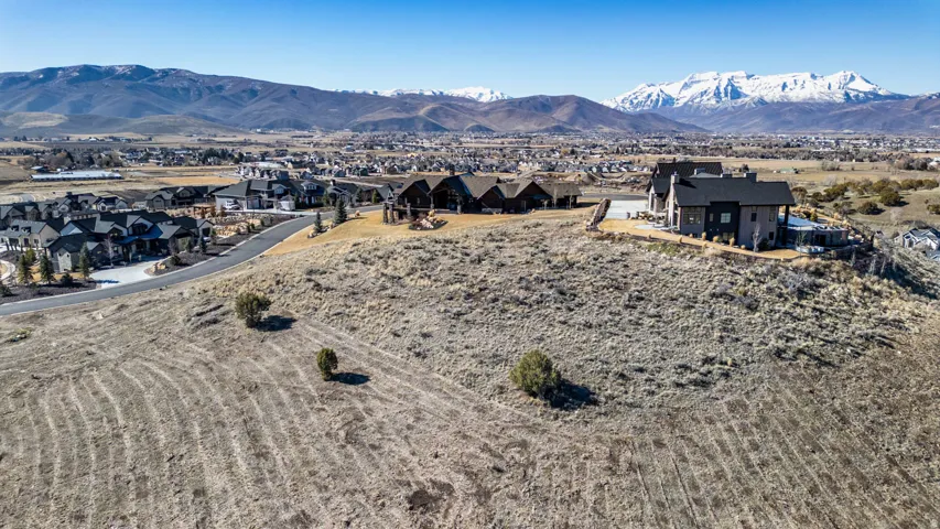 Mountain view with nearby suburban area