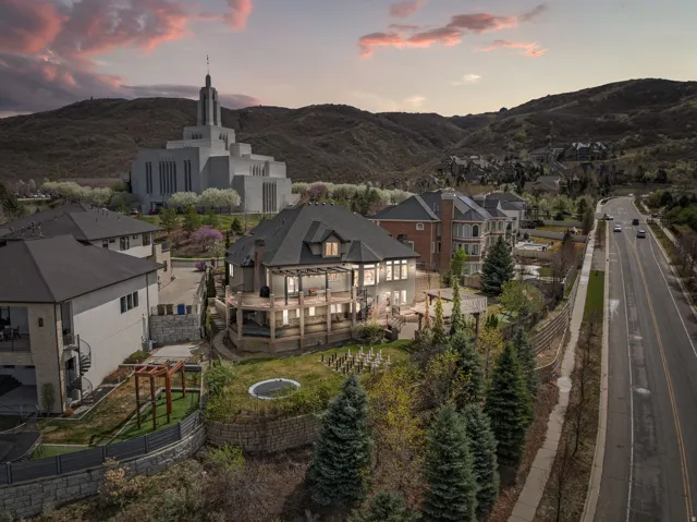 Drone / aerial view of mountains