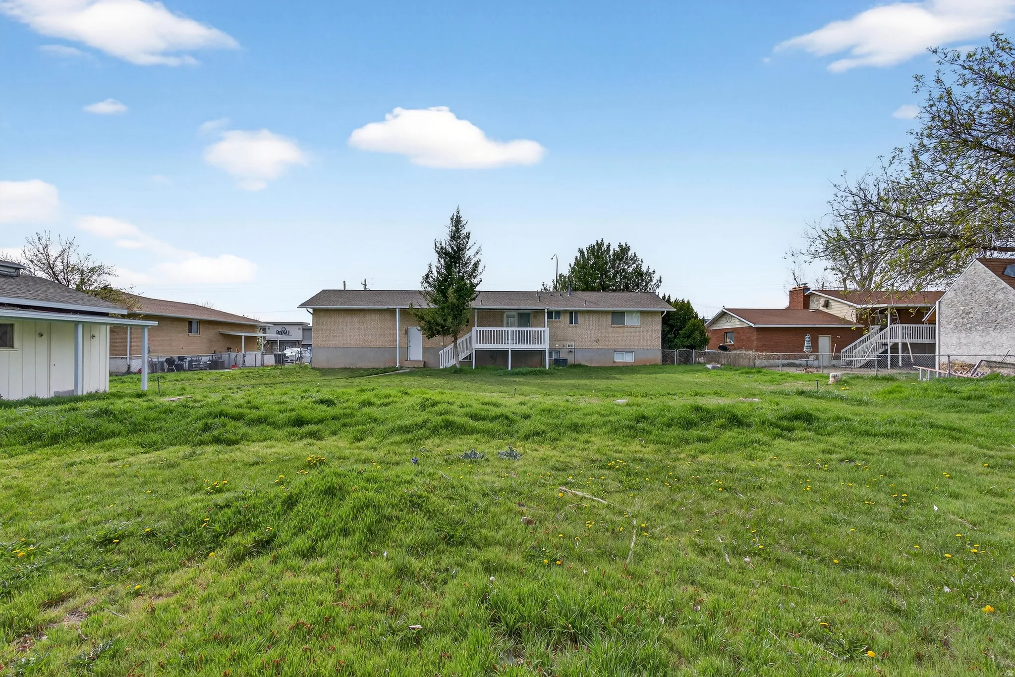 Back of property