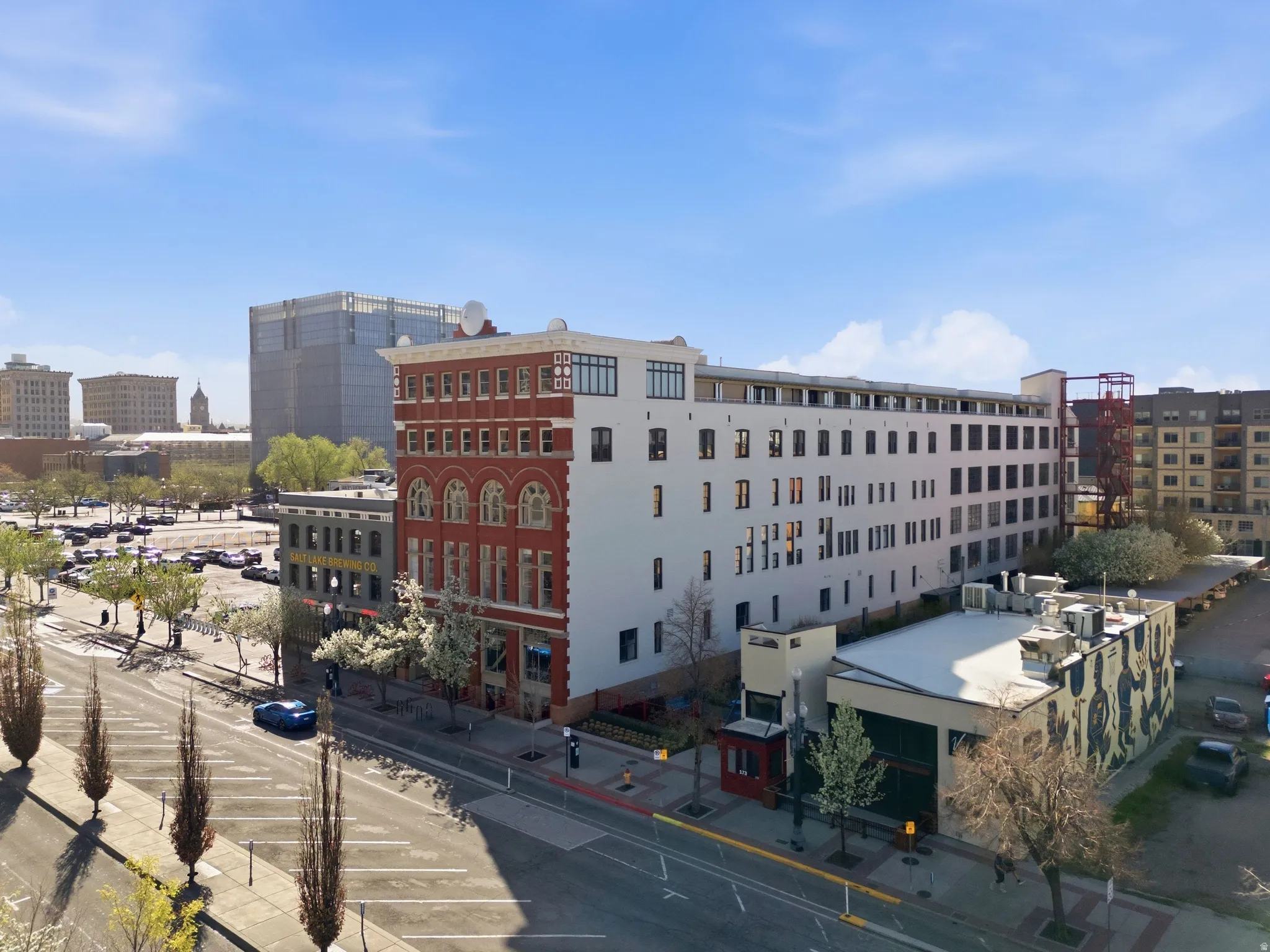 View of property with a city view