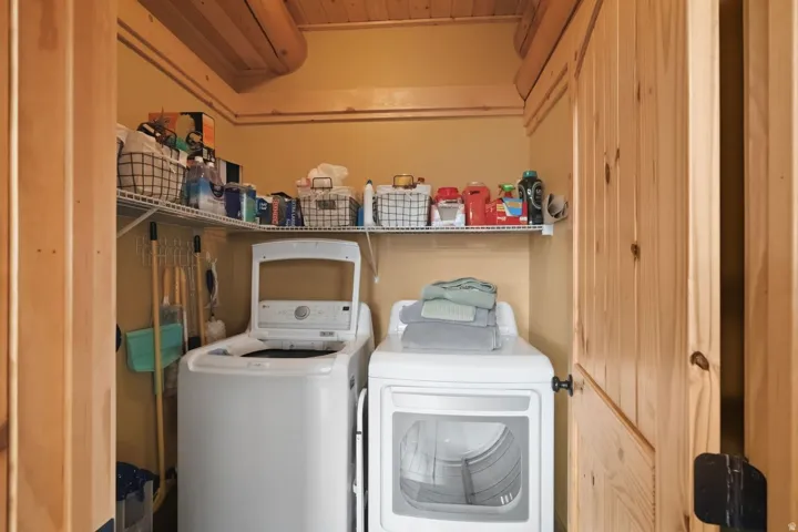 Laundry area featuring washer and dryer