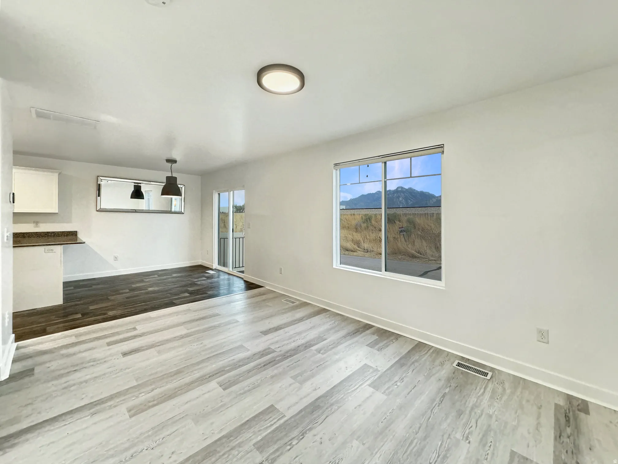 Living room with views of Wasatch Mountain