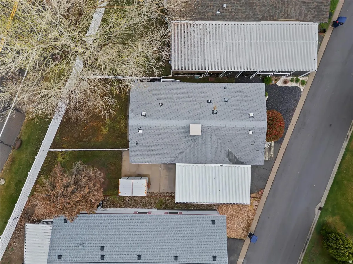 Aerial view of roof