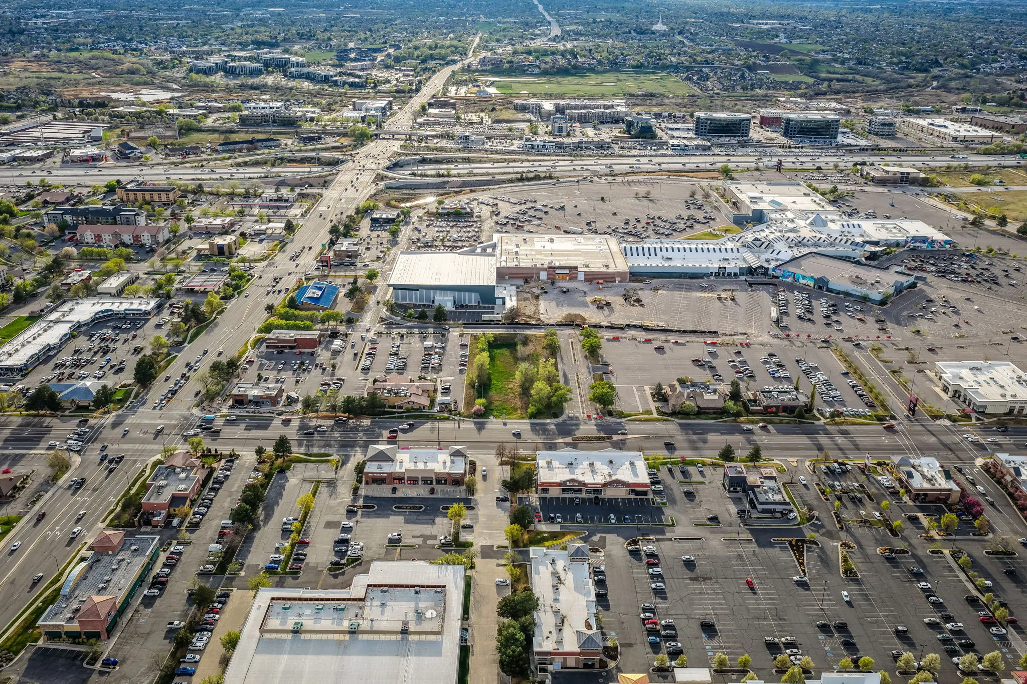 Aerial view of property's location