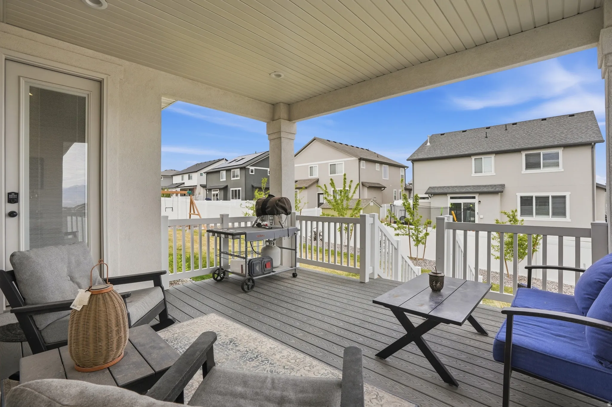 Deck featuring a residential view
