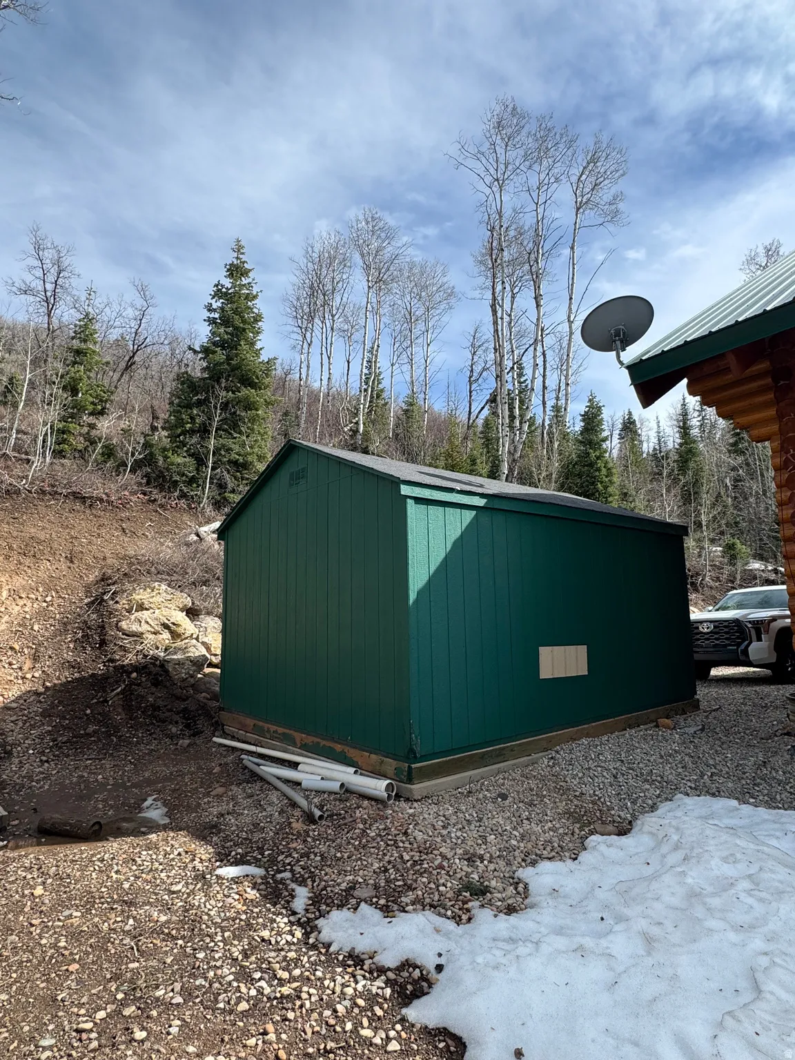 Back of shed